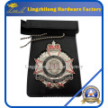 Metall Material und Abzeichen &amp; Emblem Leder Abzeichen Brieftasche